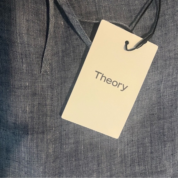 Theory Relaxed Pull-on Blue Pant M - Picture 7 of 11